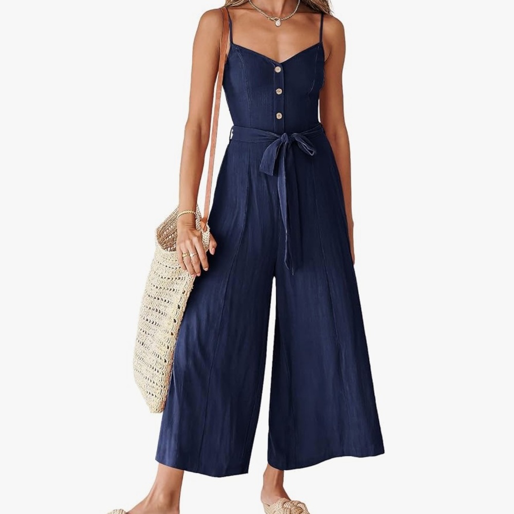 Navy blue romper